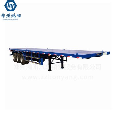 Brand New Flatbed Trailer 4 Axles Lowbed Truck Trailer With Custom Colors Unit Prices