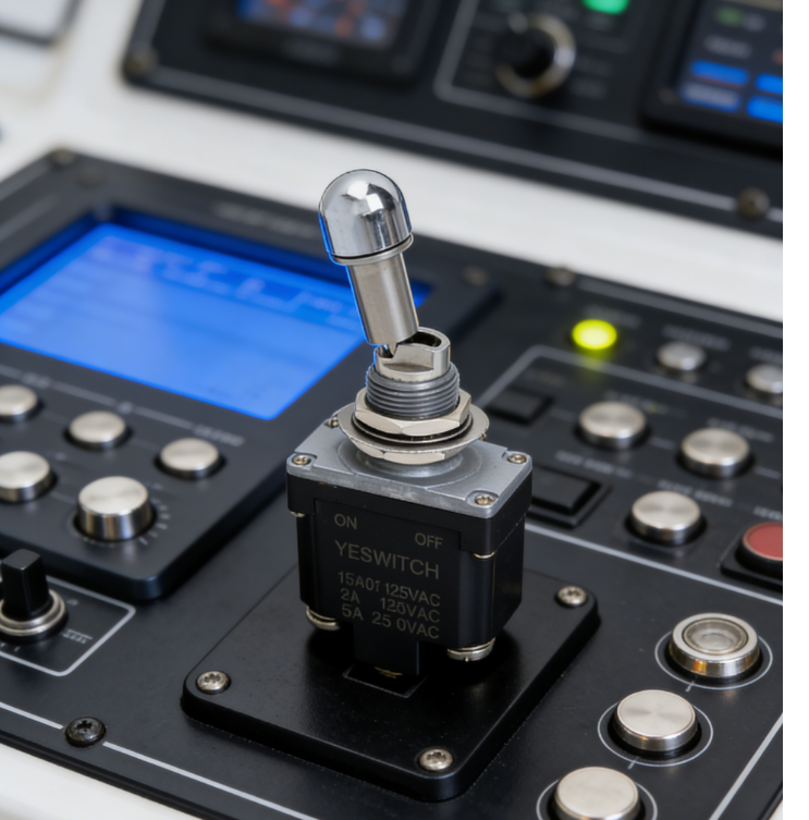 Heavy-Duty Industrial Toggle Switches Marine-Grade IP68 Toggle Switch for Rugged Control