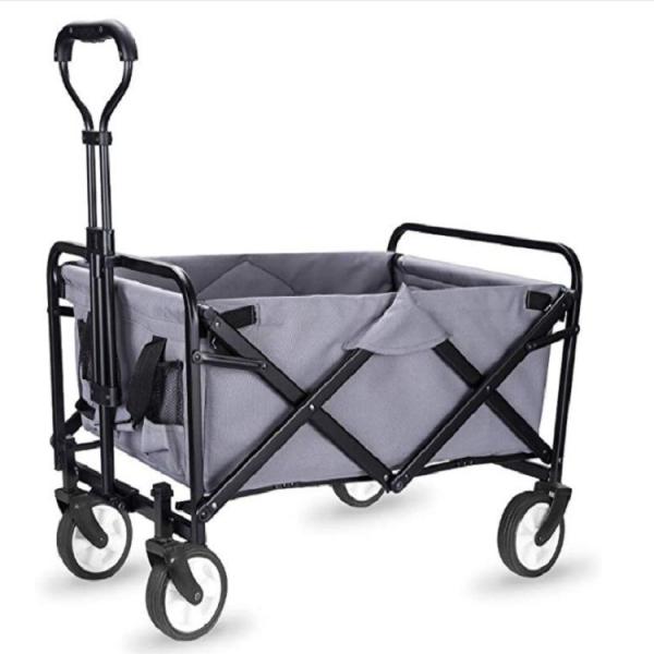 300LBS Capacity Heavy Duty Collapsible Folding Outdoor Wagon Cart for Camping and Garden