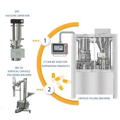 Stainless Steel Gelatin Capsule Filling Machine 138000caps/H