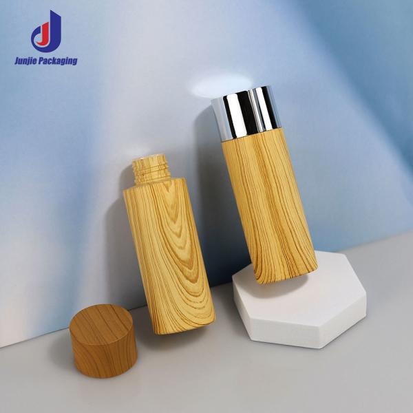 Bouteille en plastique personnalisée pour soins de la peau 100 ml 120 ml PET pompe de lotion Bouteille pour emballage cosmétique de soins de la peau