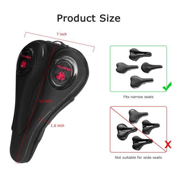 Accesorios de la bici y del ciclo, piel artificial gruesa de la esponja de Seat de la bici de los 3CM