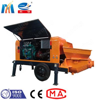 Máquina de bombeamento concreta portátil pequena 45kw 100m3/H Max Output de Q345B