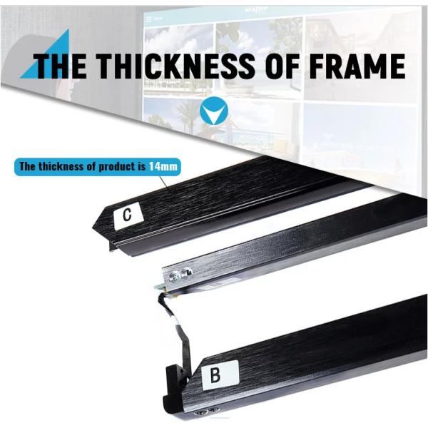 Diy 50 Inch Laptop Screen Frame , Laptop Display Frame For Interactive Table / Kiosks