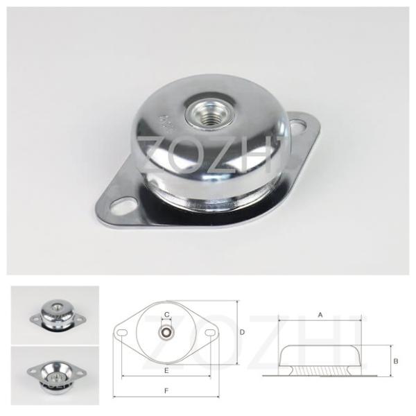 Пусковая площадка М12 М14 М16 держателя дизельного держателя вибрации блоков насоса Генсец анти- резиновая