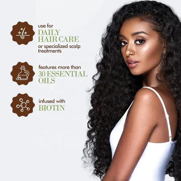 Private Label Homemade Herbal Vegan Olive Jojoba Rosemary Avocado And Peppermint Hair Growth Oil For Men
