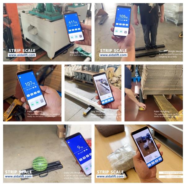 Yanming Aluminum Pallet Beam Scale with 1500kg Capacity and Bluetooth Printer for Efficient Weighing