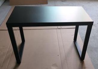 AT-0263 Customized Display  End Table, Matte Black Metal Square Side Table for Living Room 