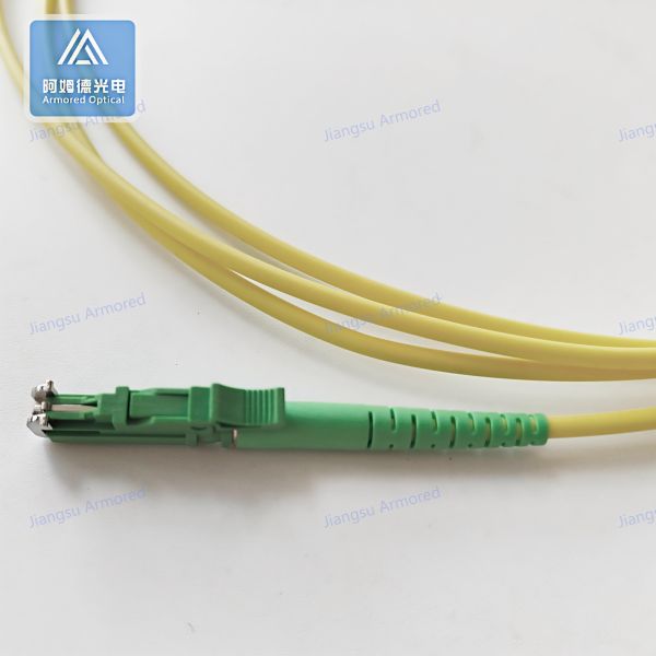 Simplex SM E2000-E2000-2M Fiber Patch Cord 2.8mm Yellow LSZH Patch Cable Assembly
