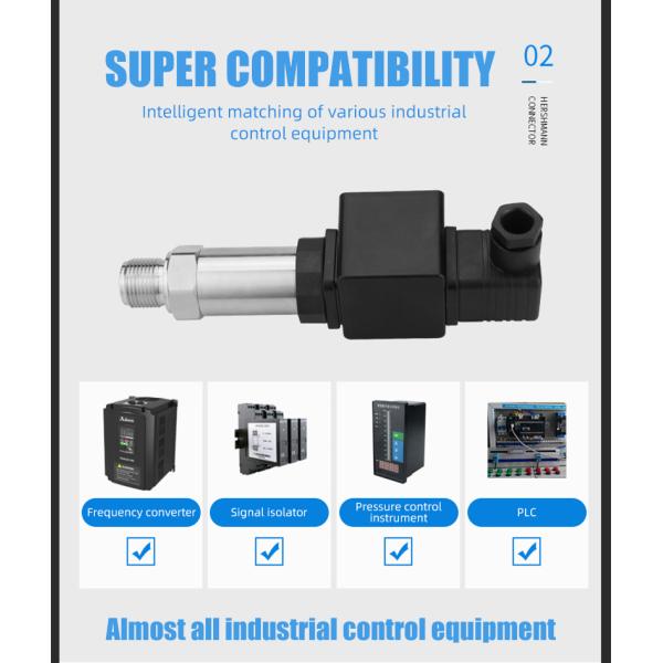 OEM Electronic Threaded Connection Pressure Sensor with 4-20mA Output and LCD Display