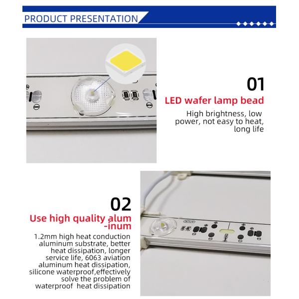 Приведенные отражательные 12VDC 130lm SMD3030 диффузные освещают прокладку контржурным светом