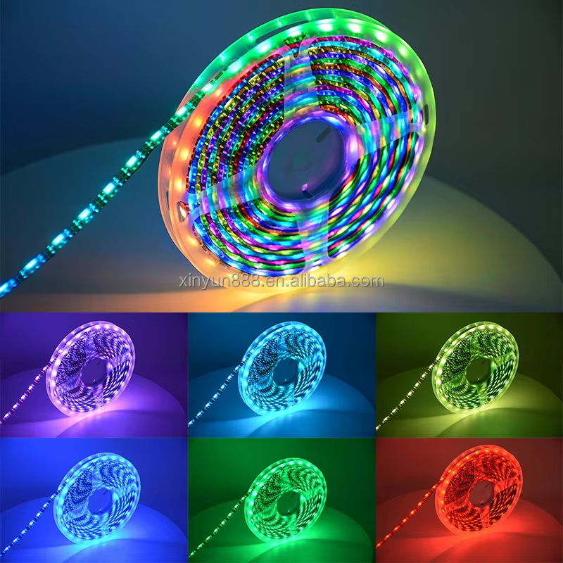 5050 Low Voltage 5V Color Changing 30/60 / 90 Light Bar Closet Ambiance Full Color Running LED Light Strip