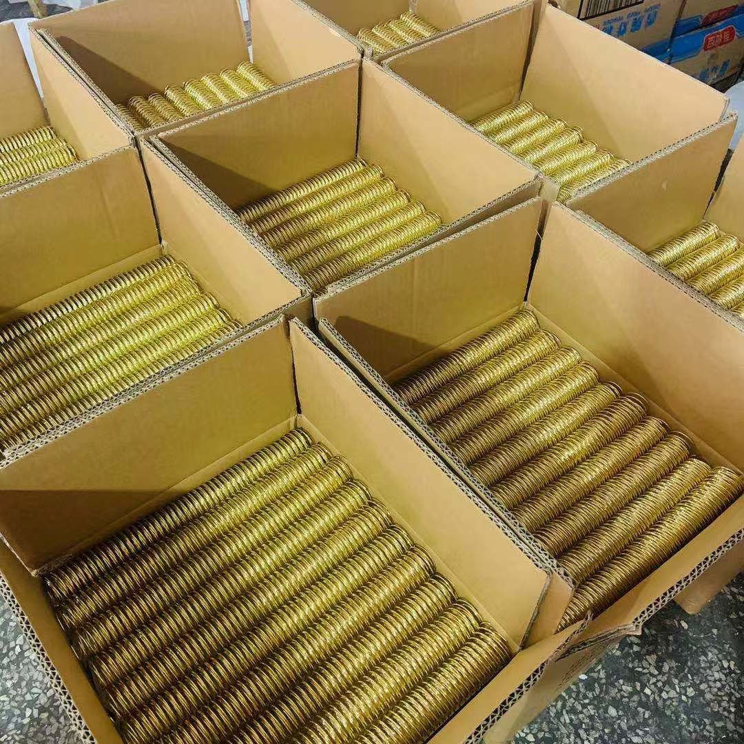 катушка 13-80mm позолоченная связывая спиральная соответствующая для настольного календаря тетради