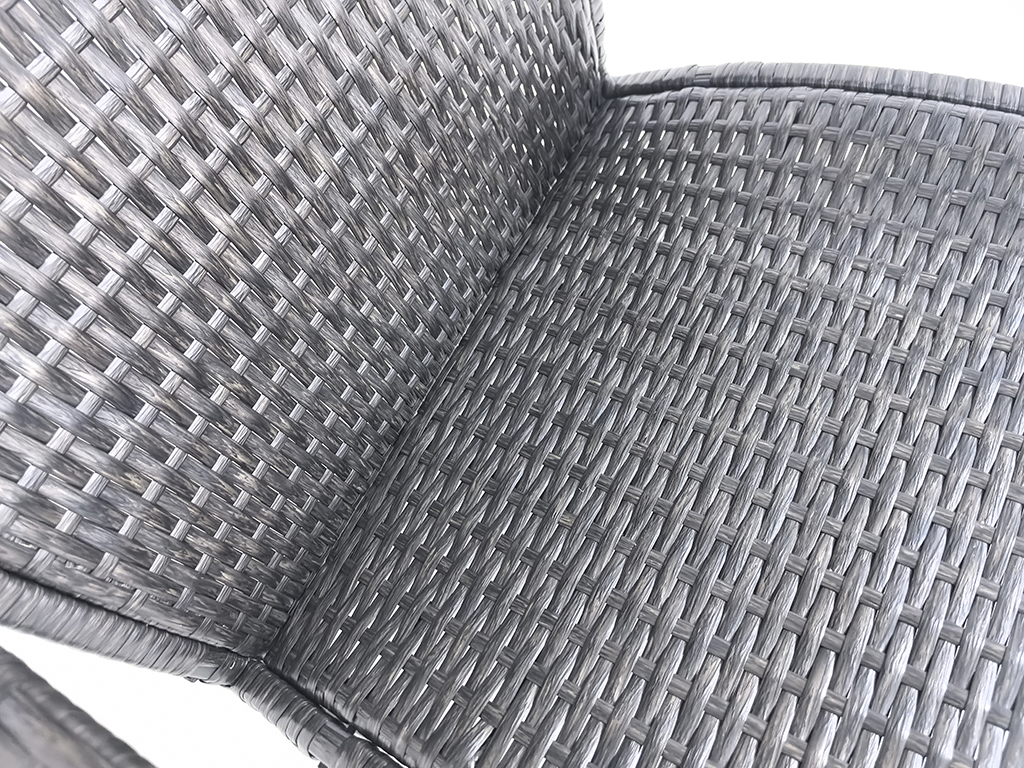 All-Weather PE Rattan Rocking Chair Set Outdoor Patio Conversation Wicker Rockers Tempered Glass Coffee Table for Balcony