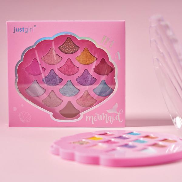 Custom Shell Shaped Duochrome Eyeshadow Palette Cute Makeup For Kids