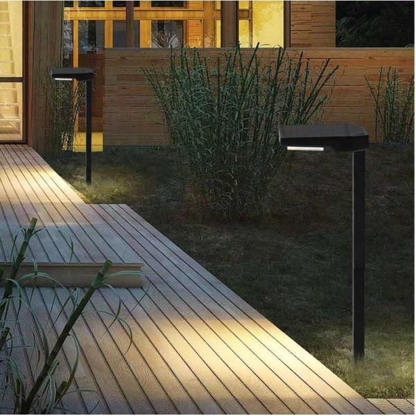 Decoración de senderos al aire libre Luz de estaca solar 6 luces LED brillantes 15 horas Tiempo de trabajo IP65 resistente al agua