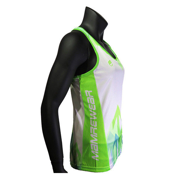 Спорт зеленого цвета случайный одевает дам бежать синглеты все размеры доступные