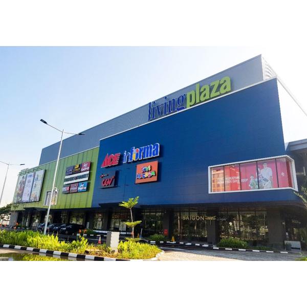 Large Span Commercial Modular Building Multi High Rise Steel Structure Shopping Center / Mall