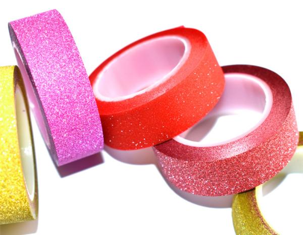 Colorful Glitter Washi Tape For Gift Packing