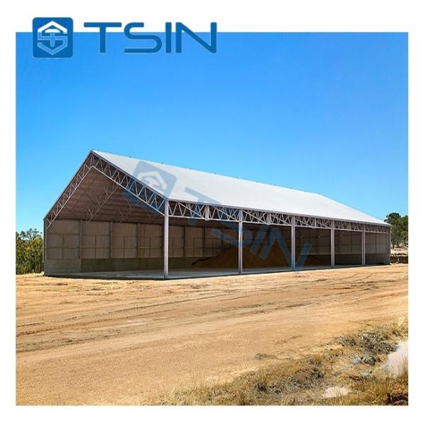 Oficinas Edificios prefabricados de estructura de acero para la agricultura Granero Almacenamiento Granero