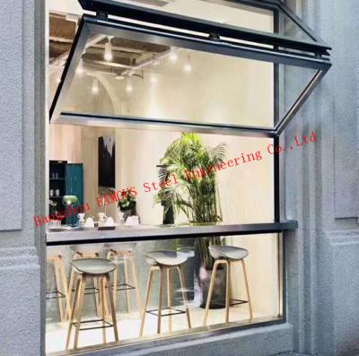 Janela vertical de alumínio de Bifolding do restaurante com vidro moderado