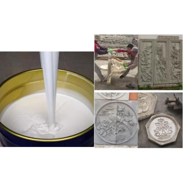 Caoutchouc de silicone à durcissement à l'étain OEM RTV-2 liquide pour la fabrication de moules de panneaux muraux 3D en gypse