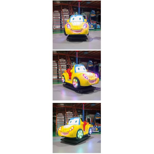 Cartoon Design Fun Rides Swing Car Game Machine / Kids Amusement Parks