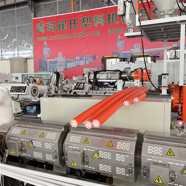 Automatic HDPE COD Silicon Core Bundle Pipe Extrusion Production Line for Fiber Optic Cable Protection