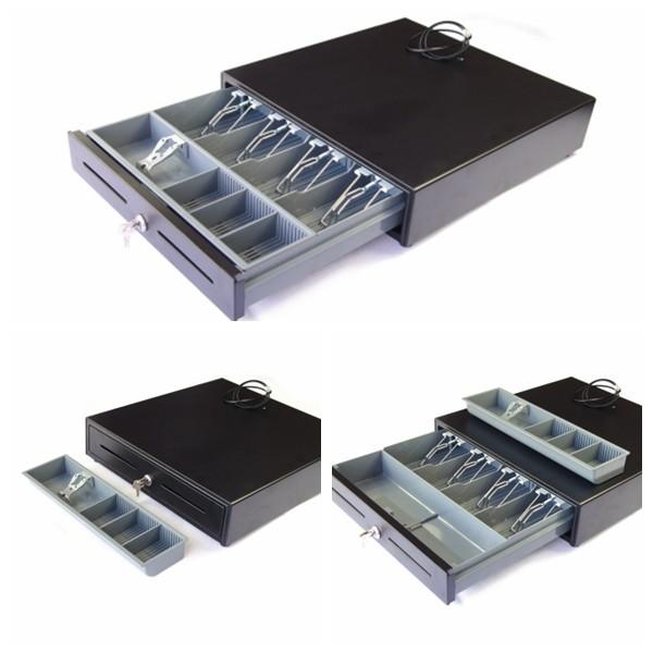 Cash Drawer Money Storage Box Plastic Cash Tray two media slots 400C