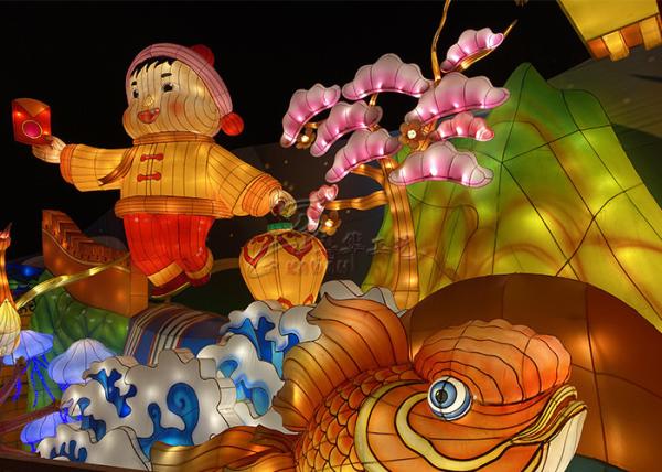 3 Metters Handmade Interactive Outdoor Chinese Lanterns Customized Made