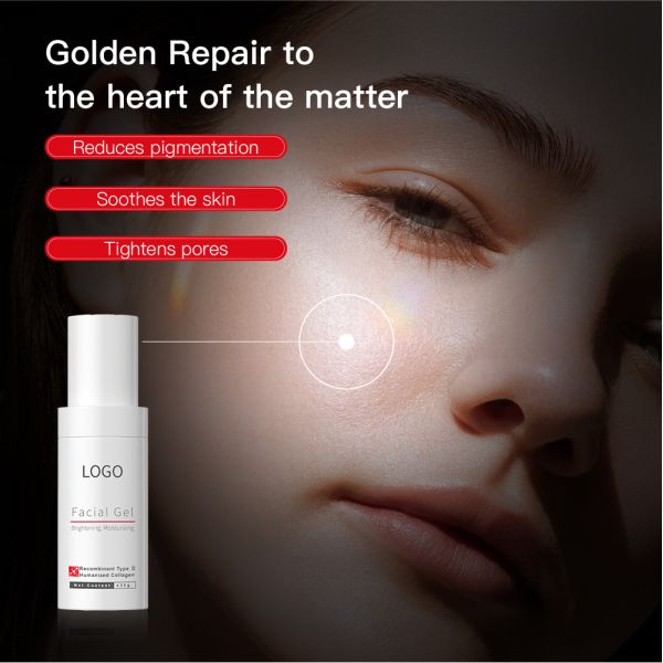 Factory Direct Sales OEM Hydrating Firming Recombinant Type III Humanized Collagen Gel Soothing  Moisturizing Skincare Face Gel