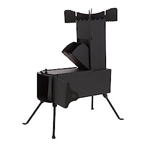 Camping Firewood Stove, Cast Iron Outdoor Wood Burning Stove Portable Detachable Camp Stoves, Accessories Outdoor