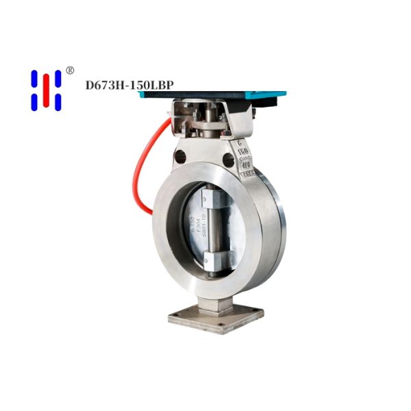 Double Offset Pneumatic Wafer Butterfly Valve Water Supply Spring Return Butterfly Valve