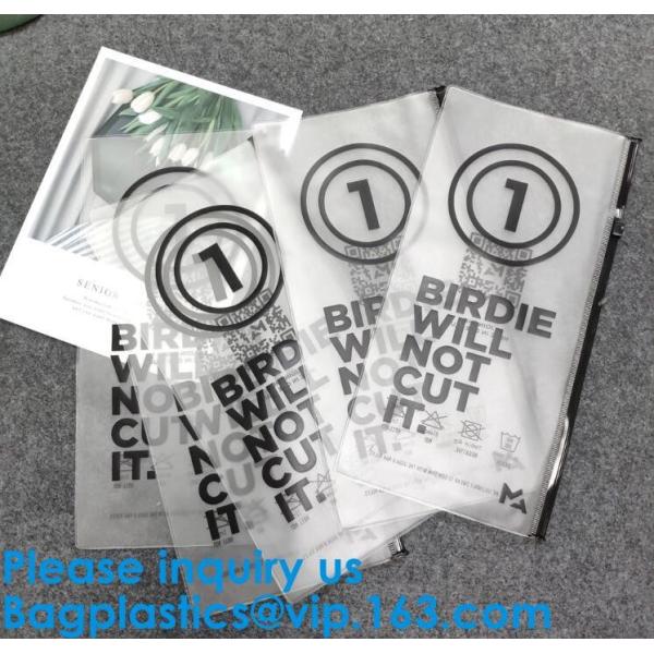 Sinicline Nice Pvc Eva Slider Zipper String Biodegradable T-Shirt Packaging Plastic Bag With Logos Custom Logo Printed
