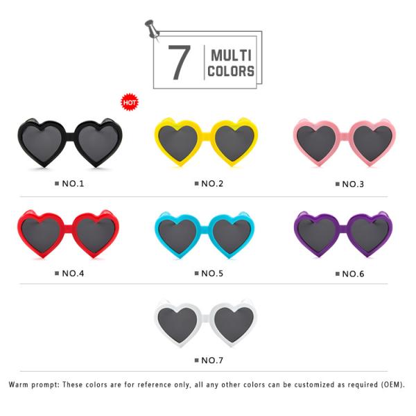 Women UV400 BSCI Love Heart Shaped Sunglasses Cat Eye Mod Vintage Style