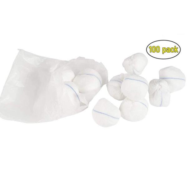 100% Pure Cotton Sterilize Alcohol Cotton Ball White Medical Absorbent Cotton Ball