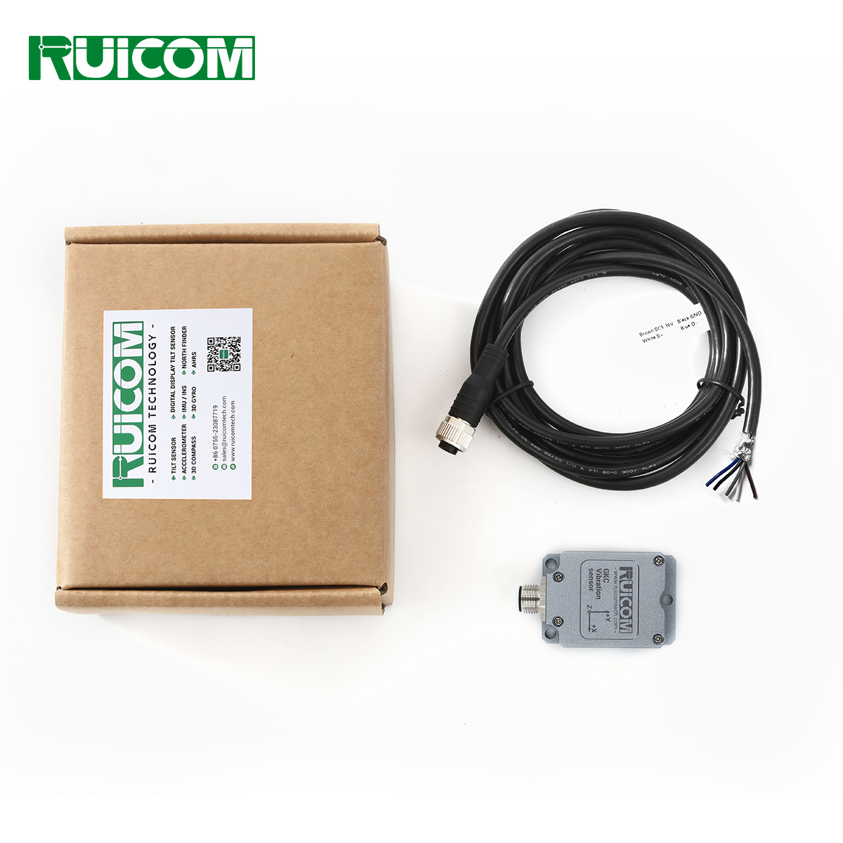 GKC378 Triaxial MEMS Vibration Sensor Low Frequency Current Type
