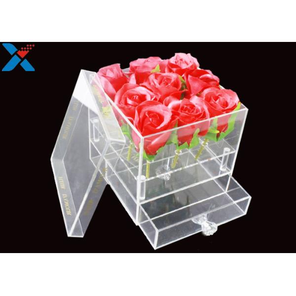Transparent Acrylic Flower Box 15 * 15 * 15cm / 20 * 20 * 20cm / 25 * 25 * 25cm