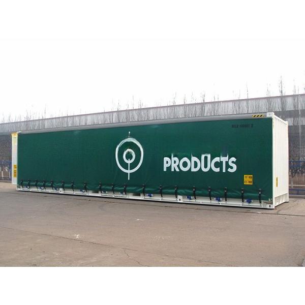 12192 x 2550 x 2896 mm High Cube 40ft Shipping Container with PVC Curtain Side Door