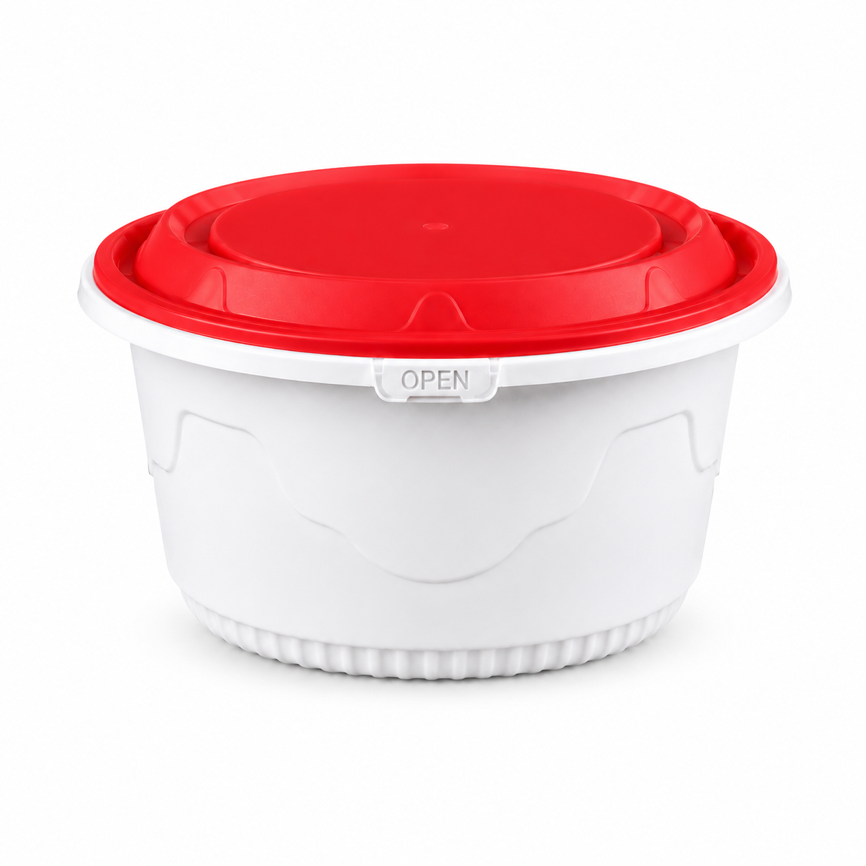1580ml Extra Large PP Food Snap Lock Bowls Tamper Evident Bulk Catering