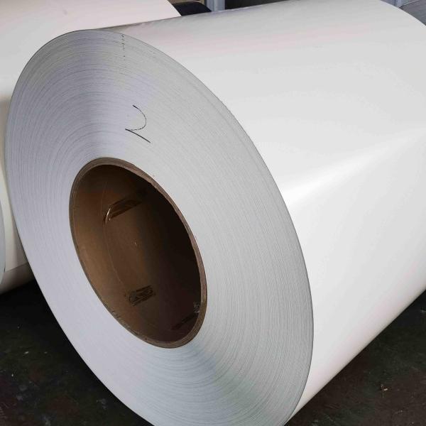 Ligação 3105 Cor Branca 22 Gauge 0,65mm Espessura 300mm Largura PE Pre-Pintado bobina de alumínio para a fabricação de calhas