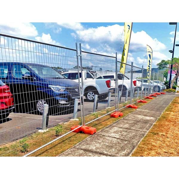 Hot Dip Galvanized 1.8m Temporary Steel Fencing Removable Safety