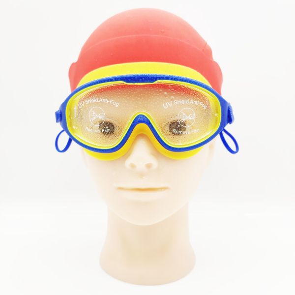 UV Protection Swim Goggles Wide View Frame Kids Pool Water Sports Goggles