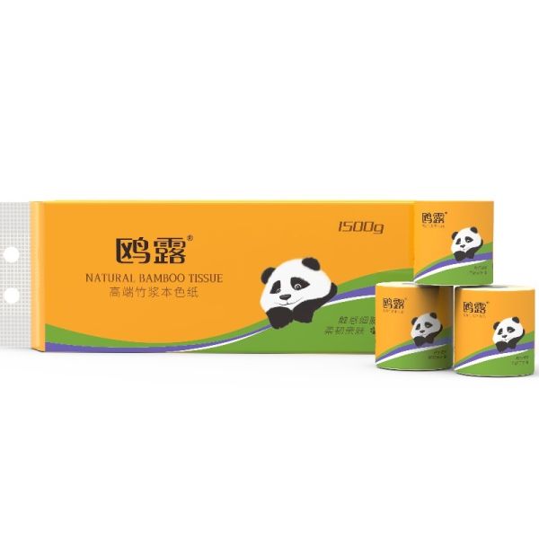 Best Seller YaShi 4-Ply Eco-friendly Bath Tissue 380 Sheets/30 Rolls Soft & Strong Toilet Paper Made From Bamboo Pulp Flushable