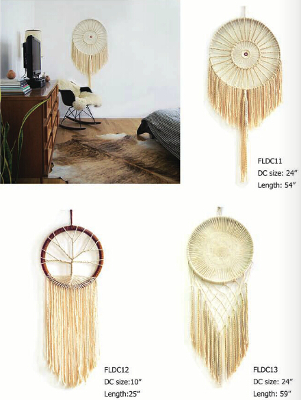 Circular Purple Handmade Dream Catcher Net With Feathers Wall Hanging Decoration Decor Craft Gift Wind Chimes for Home