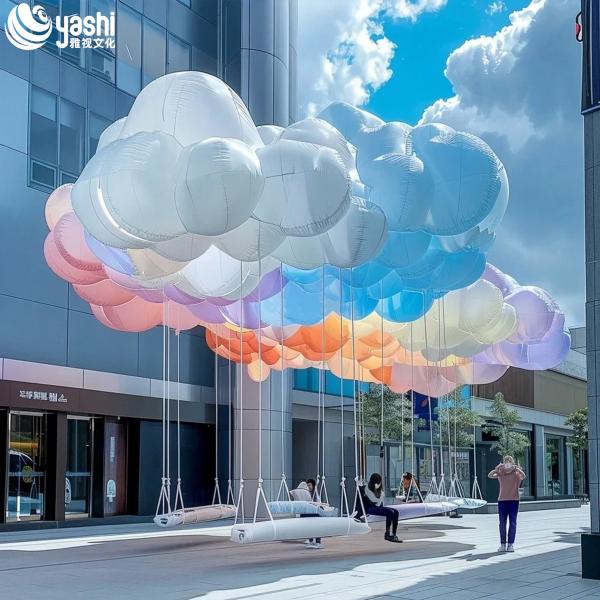Outdoor Decoration LED Balloon Lights 220V for Square Events
