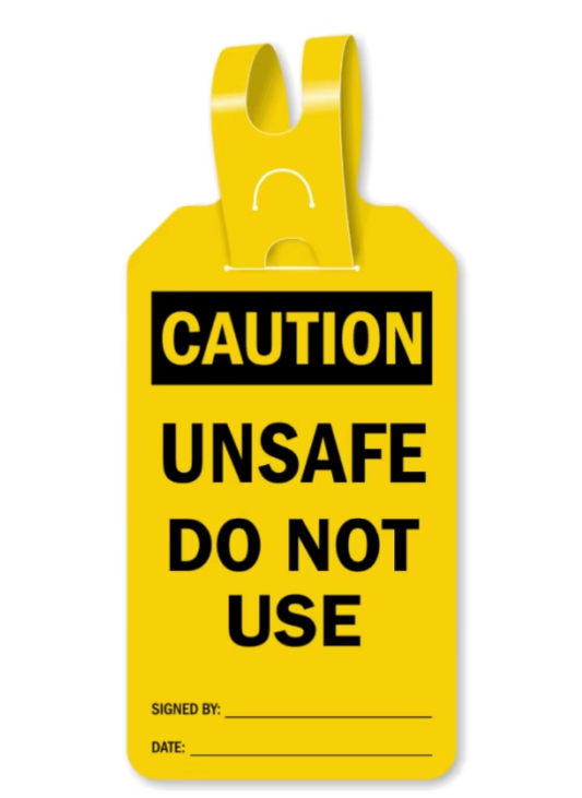 Customized Vinyl Plastic Self-Locking Safety Tags OSHA Blank Valves Pipes Grease-proof Writable Adjustable Pliable Tear-proof Labels