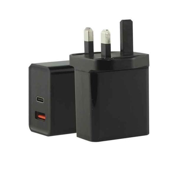 EU 2ピンUSB-CとUSB-A ウォールチャージャー,ラップトップ,タブレット,スマートフォン用の45Wのダブルポート電源アダプタ