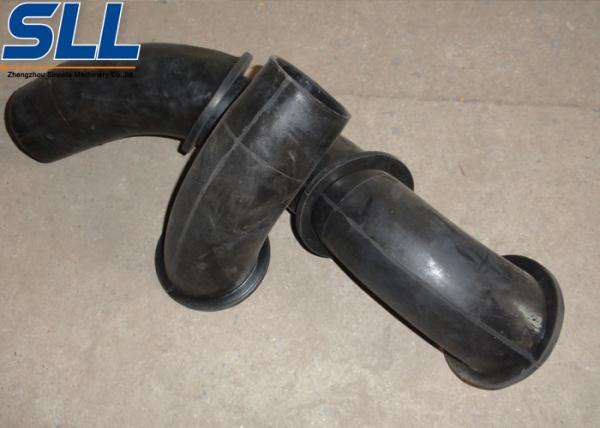 Concrete spraying shotcrete machine accessories rubber elbow for connect convery hose