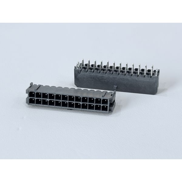 Micro-Fit 3.0 Pin Header 3.0mm Pitch 2×12 Vertical PCB Power & Signal tyco Connector with Peg, Tin-Plated Terminals for Automotive, Server & IDC Wire